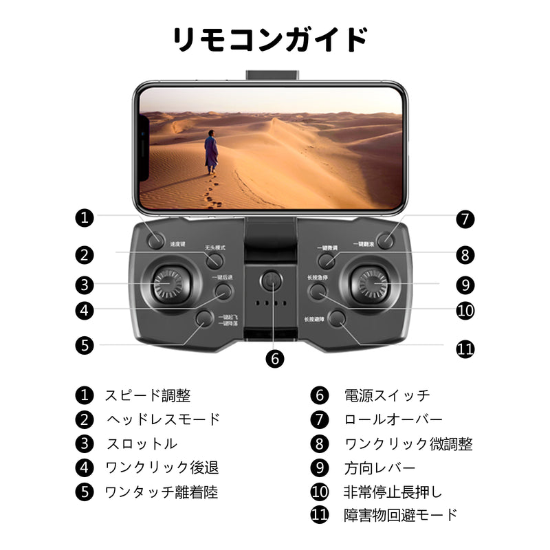 S6 ドローン カメラ付き 120°広角 4K HDデュアルカメラ 45°の角度調整 小型 折り畳み式 初心者向け ミニドローン 子供向け トイドローン 収納ケース付き 3方向の障害物回避 オプティカルフロー 高度維持 ヘッドレスモード 軌跡飛行モード 360°フリップ 重力センサー 2.4GHz 4CH 国内認証済み 子供・大人向けギフ 誕生日プレゼント