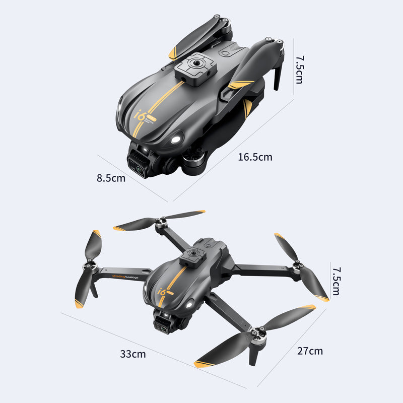i6MAX ドローン カメラ付き 4K HDカメラ 90°電動調整可能 小型 折り畳み式 初心者向け ミニドローン 子供向け トイドローン トマルチモード切り替え 収納ケース付き バッテリー3個 飛行時間45分 360°障害物回避 オプティカルフロー 高度維持 ヘッドレスモード 軌跡飛行モード 2.4GHz 4CH